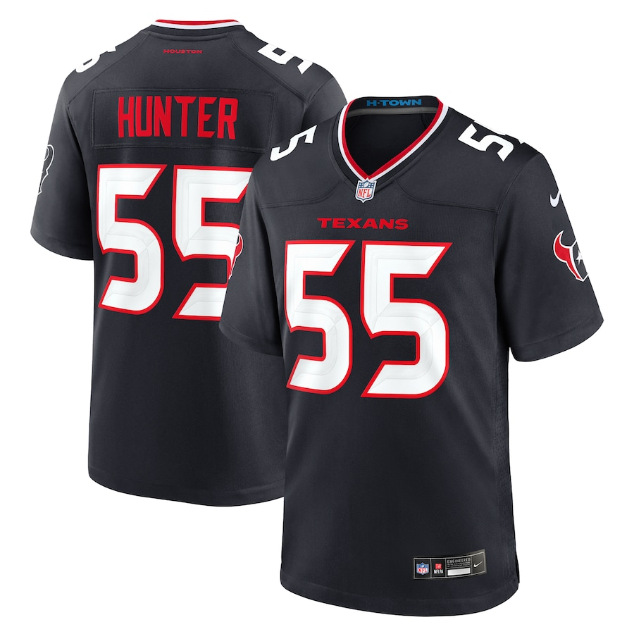 Men's Houston Texans Danielle Hunter #55 Navy Team Jersey